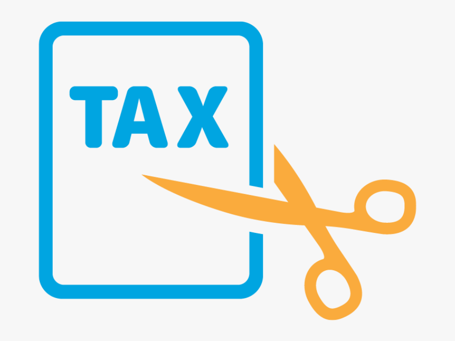 Individual Income Taxes Cut - Transparent Tax Cut Icon, Transparent Clipart