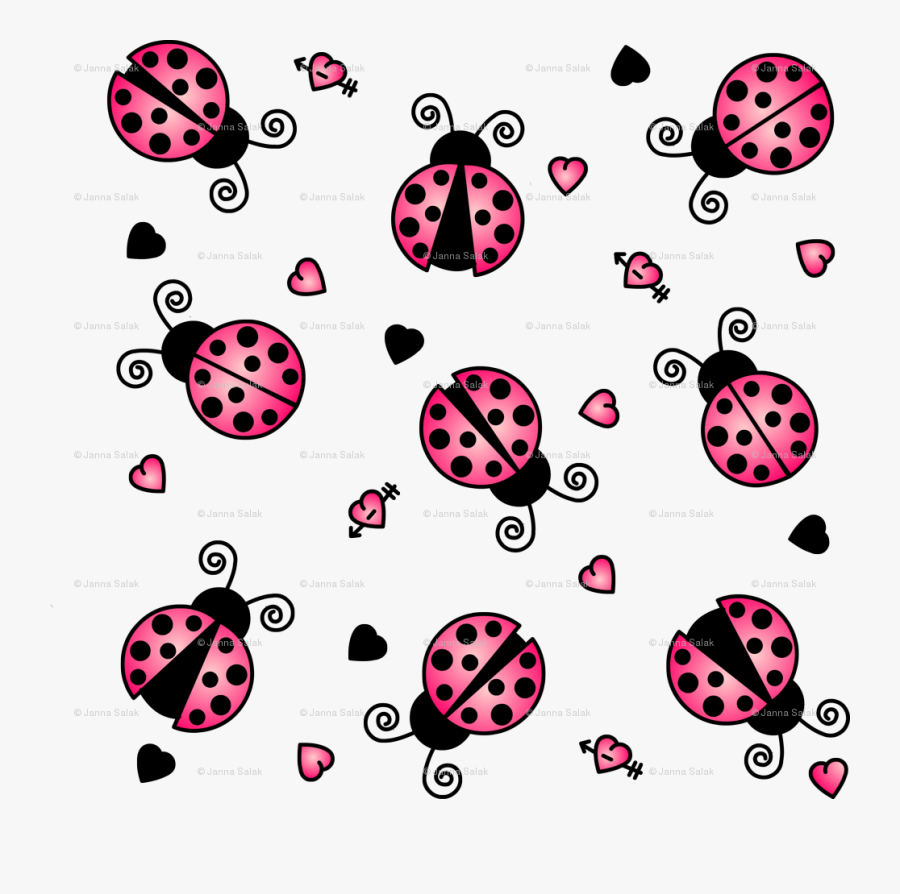 Love Bug Pink Ladybugs - Ladybug Pink, Transparent Clipart