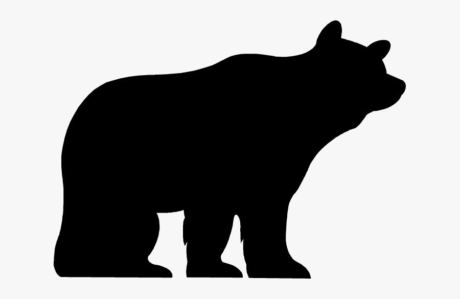B And W Bear - American Black Bear, Transparent Clipart