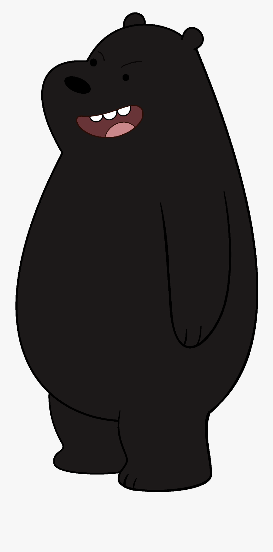 Black Bear Cartoon - Cartoon Black Bear Png, Transparent Clipart