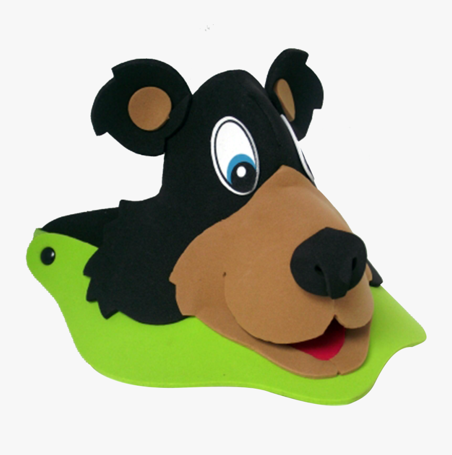 Black Bear Visor Clipart , Png Download - Gorra De Oso De Foami, Transparent Clipart