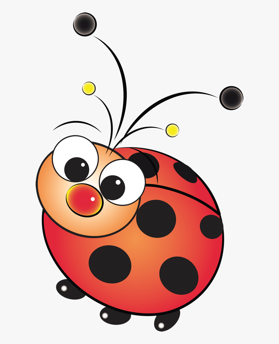 Ladybugs Clipart Happy Ladybug - Cute Ladybug Clipart, Transparent Clipart