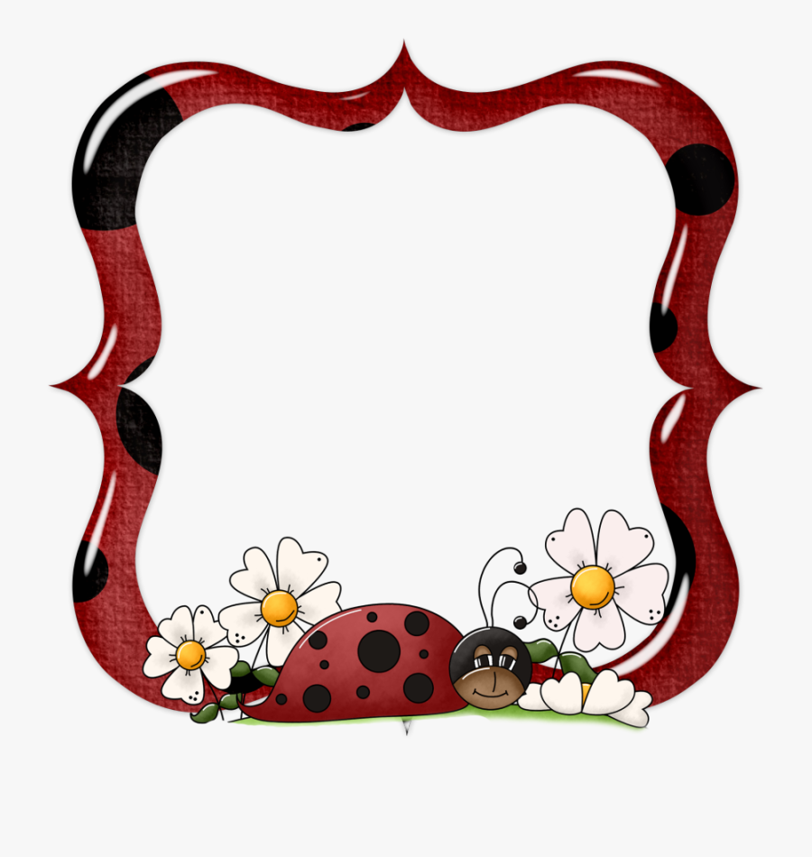 Clip Art Molduras Image - Frame Ladybug Png, Transparent Clipart