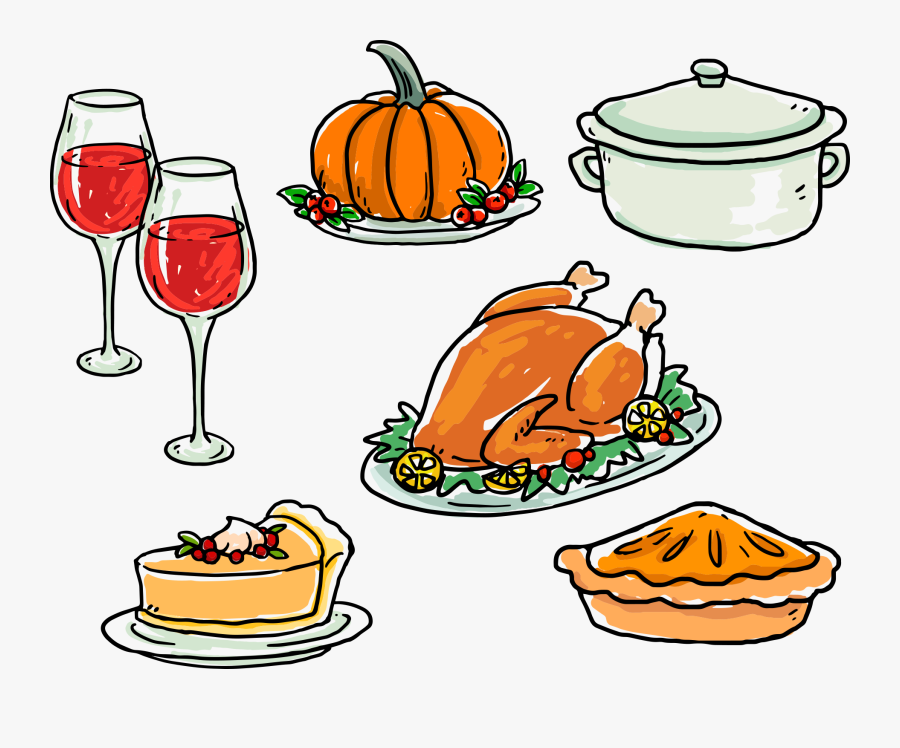 Barbecue Chicken Fried Glass Pumpkin And Roast Clipart, Transparent Clipart