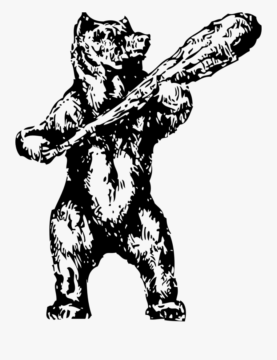 Bear With A Club Svg Clip Arts - Bear With A Club, Transparent Clipart