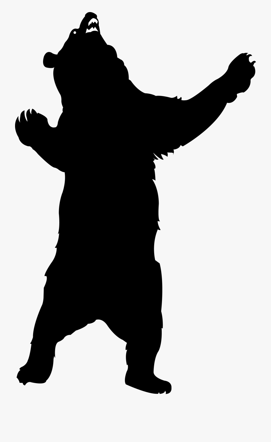 Transparent Bear Clipart Silhouette - Portable Network Graphics, Transparent Clipart