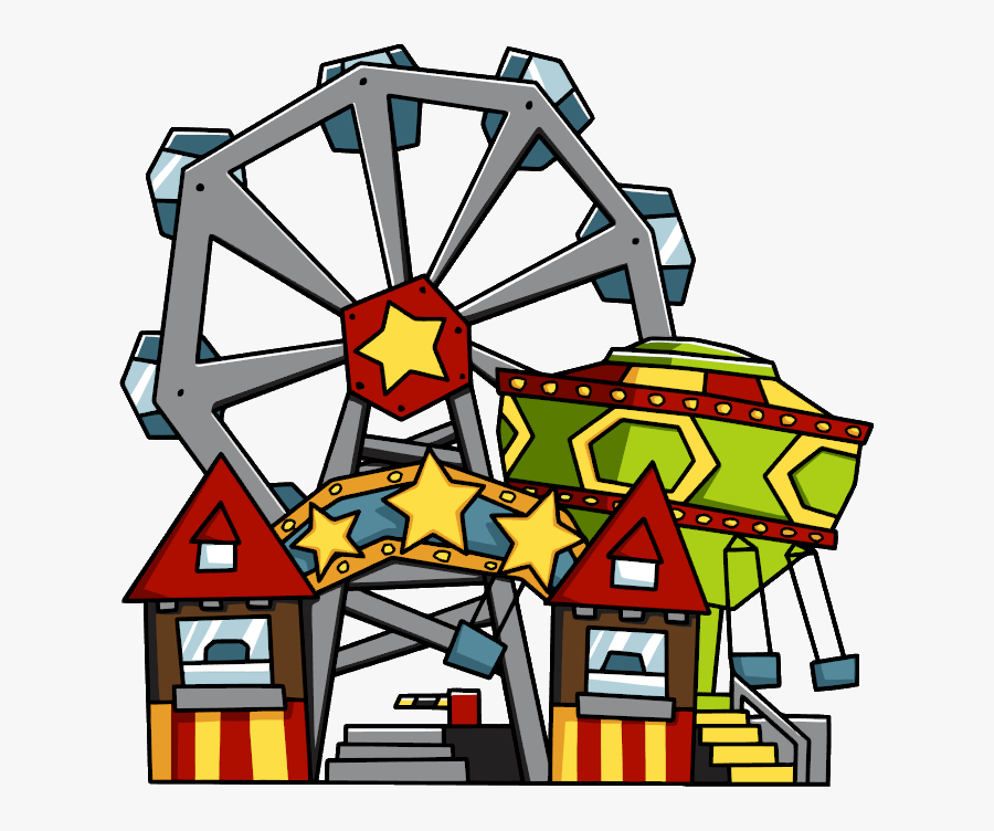 Amusement Park Transparent Background - Transparent Amusement Park Clip Art, Transparent Clipart
