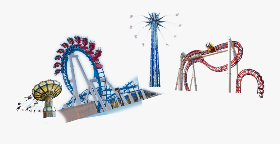 Amusement Park Png Background Image - Roller Coaster, Transparent Clipart