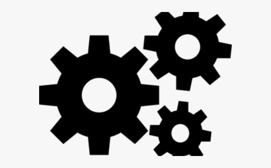 Transparent Gear Icon Png - Settings Black Icon Png, Transparent Clipart