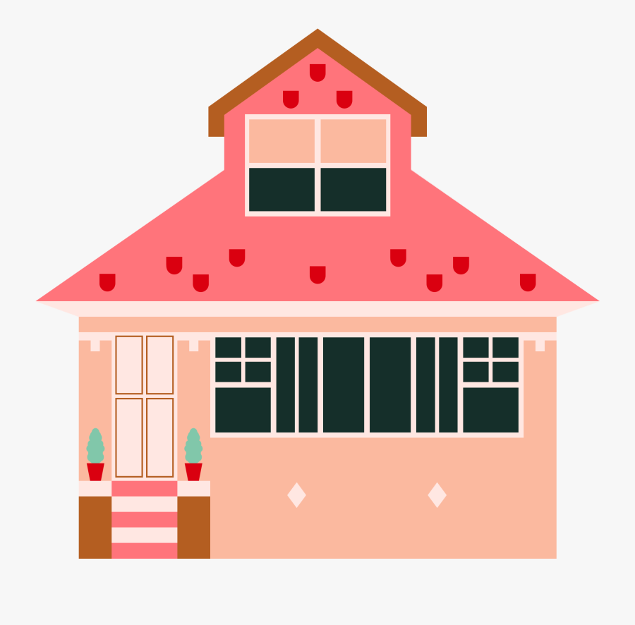 Transparent Apartment Building Clipart - House, Transparent Clipart