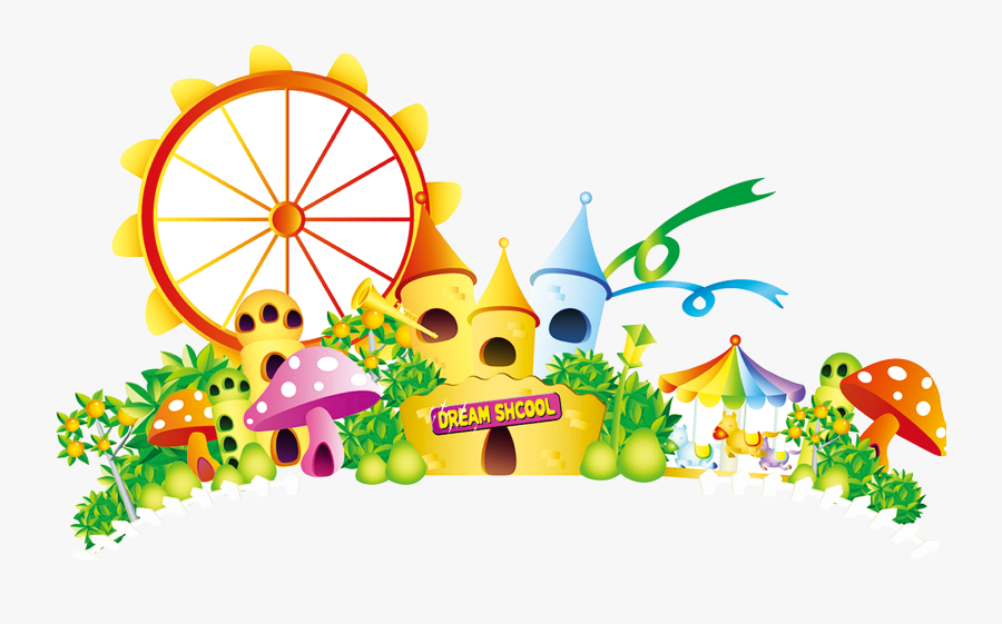 Transparent Amusement Park Png - Report Card Cartoon Design, Transparent Clipart