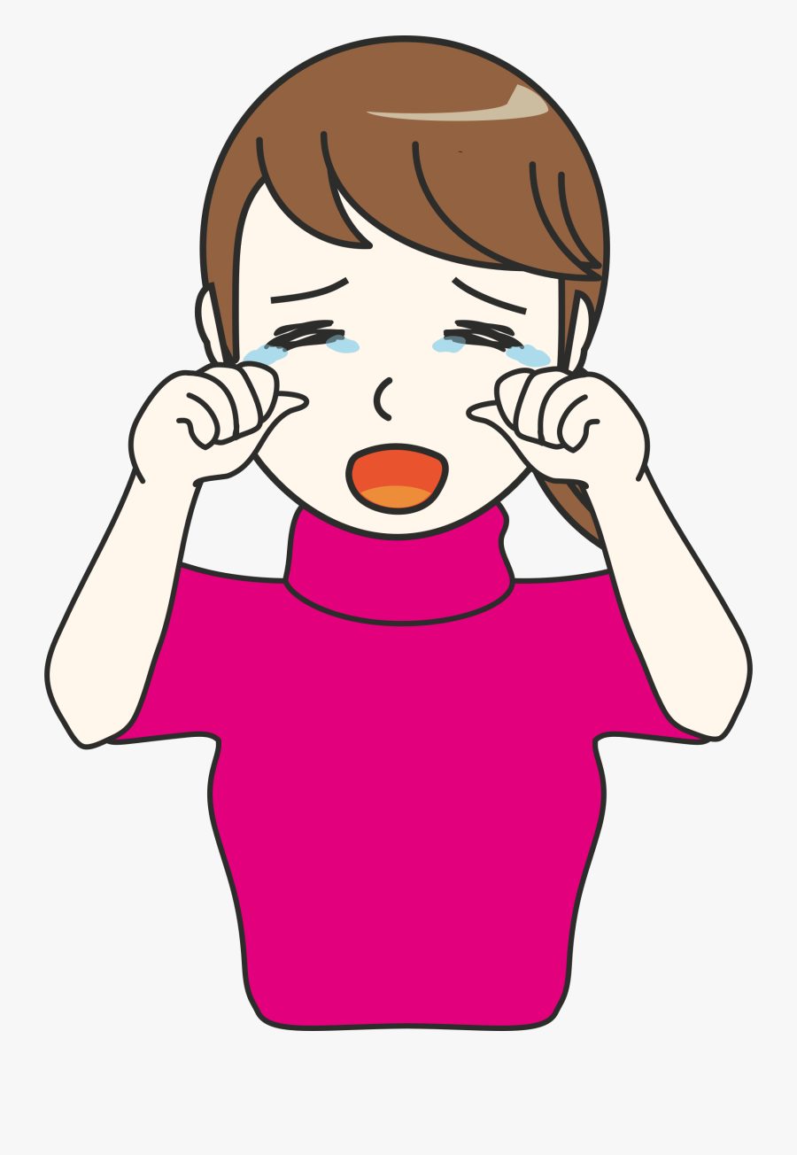 Computer Icons Crying Drawing Woman Smiley - Crying Girl Clip Art, Transparent Clipart