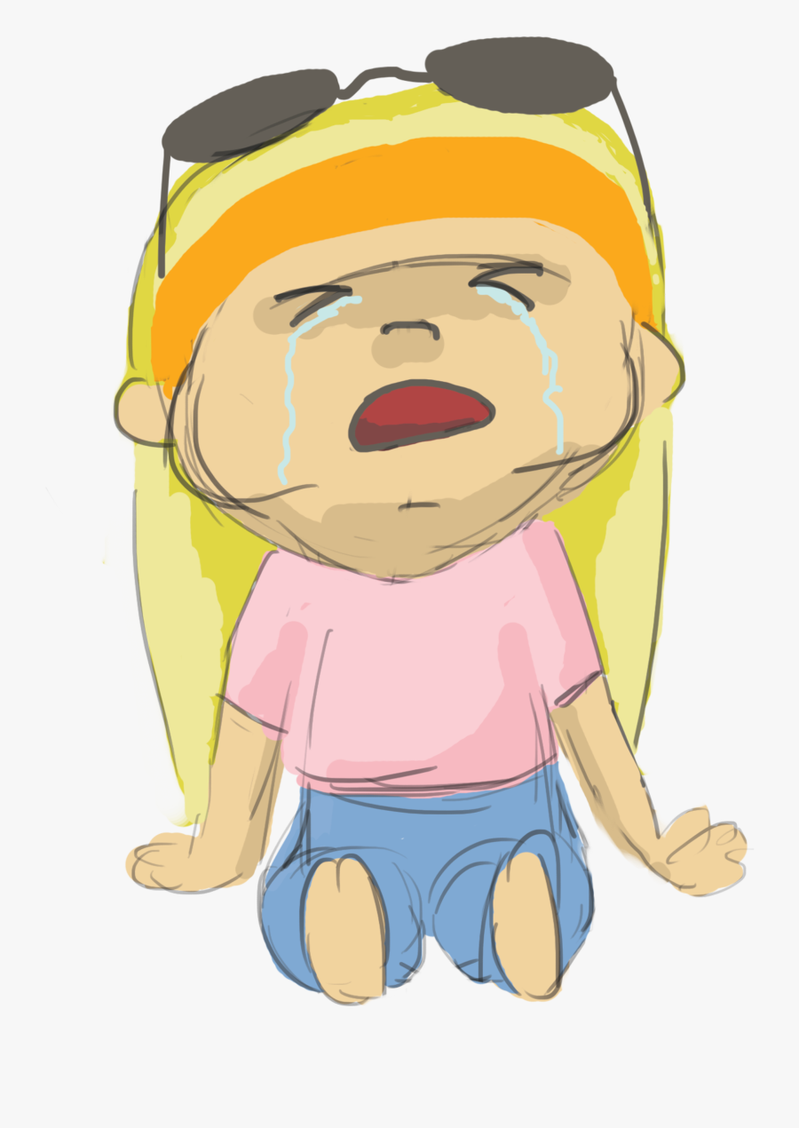 Baby On Plane Actually - Cartoon Baby Crying In A Plane, Transparent Clipart