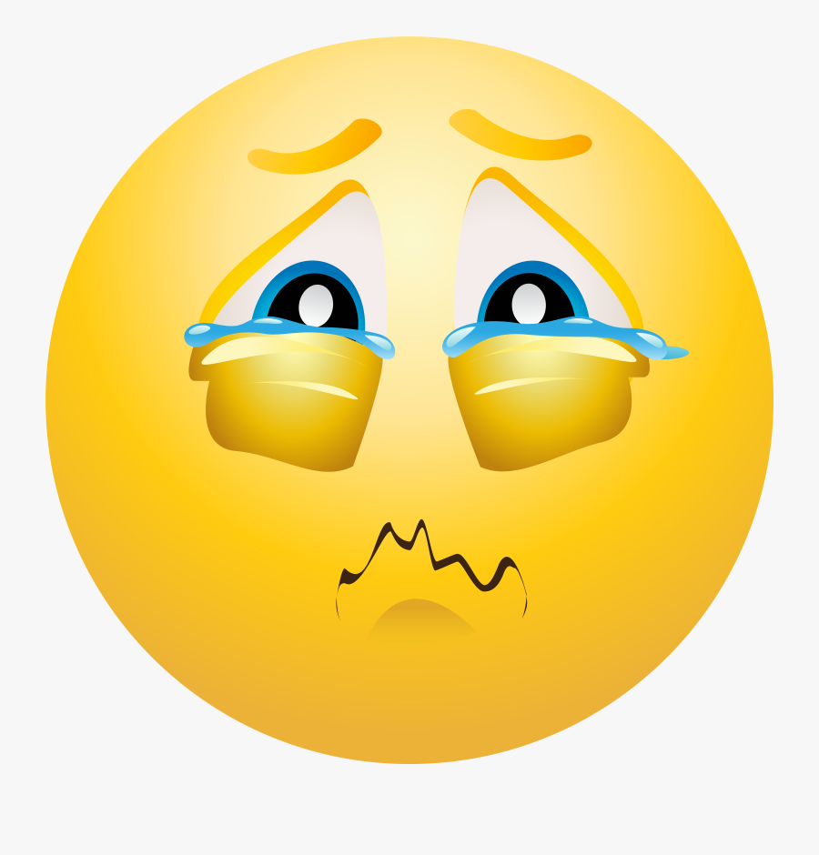 Clip Art Cry Emoji Png - Crying Emoji Transparent Background, Transparent Clipart