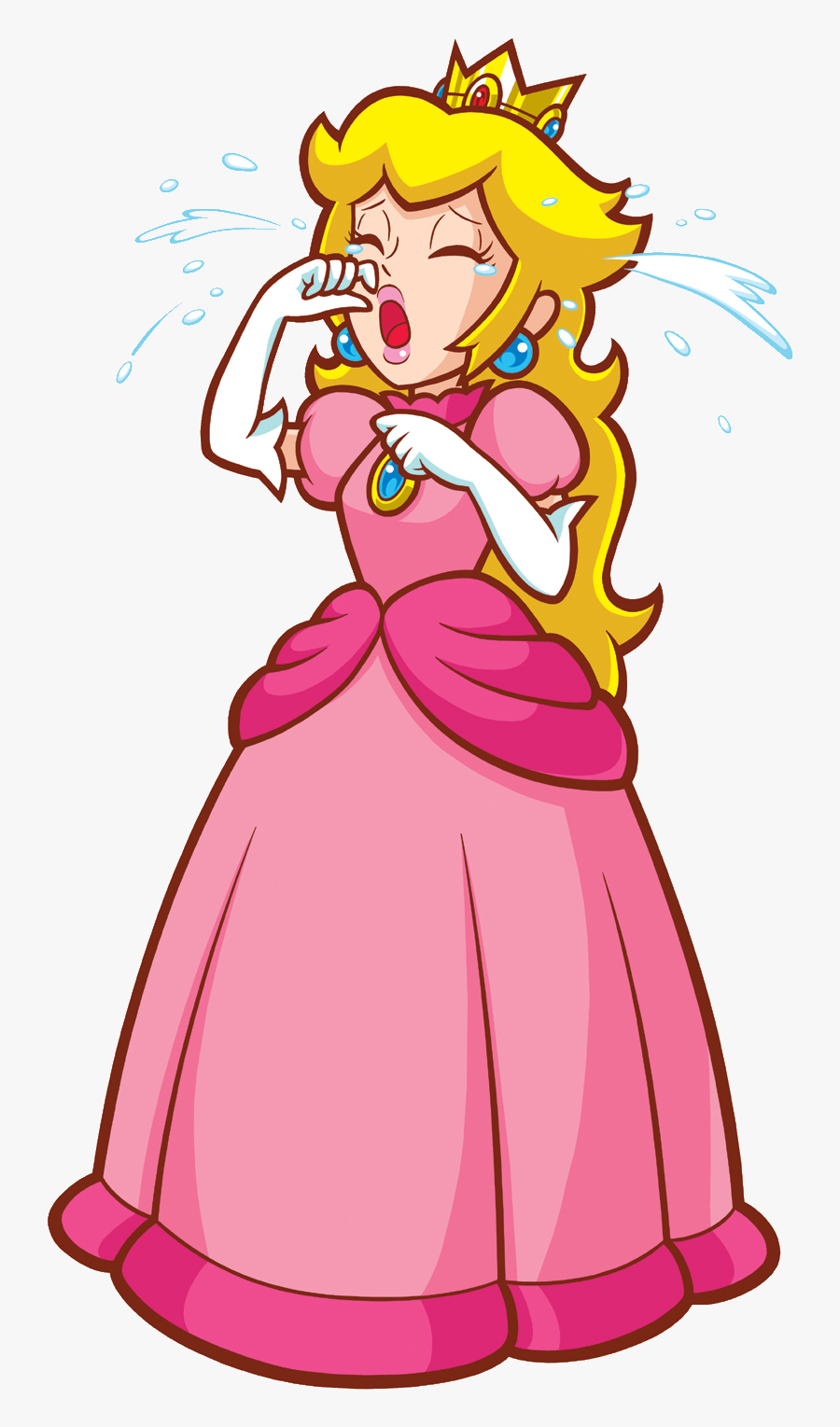Transparent Cry Clipart - Super Princess Peach Png, Transparent Clipart