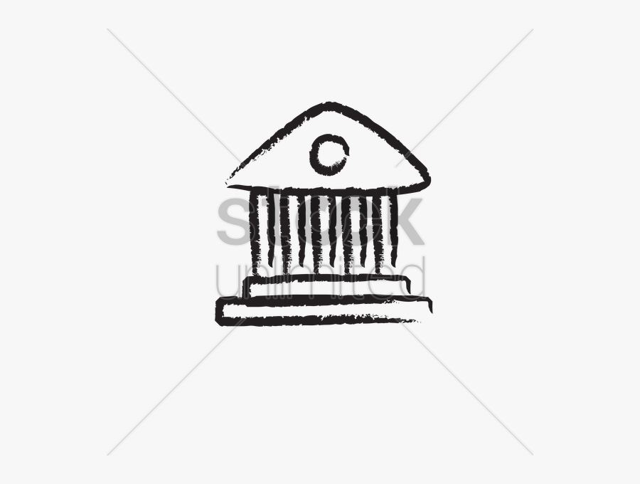 Free A School Building Vector Image - Drawing, Transparent Clipart