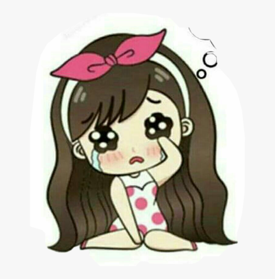 Transparent Cry Clipart - Broken Heart Sad Girl, Transparent Clipart