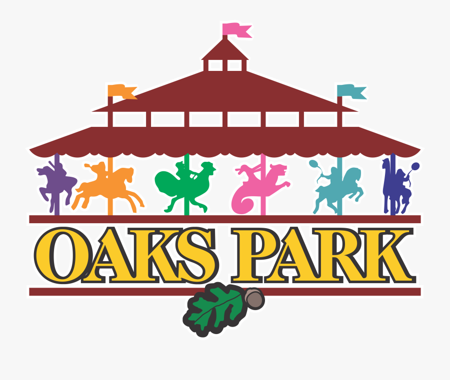 Transparent Birthday Decoration Png - Oaks Amusement Park Logo, Transparent Clipart