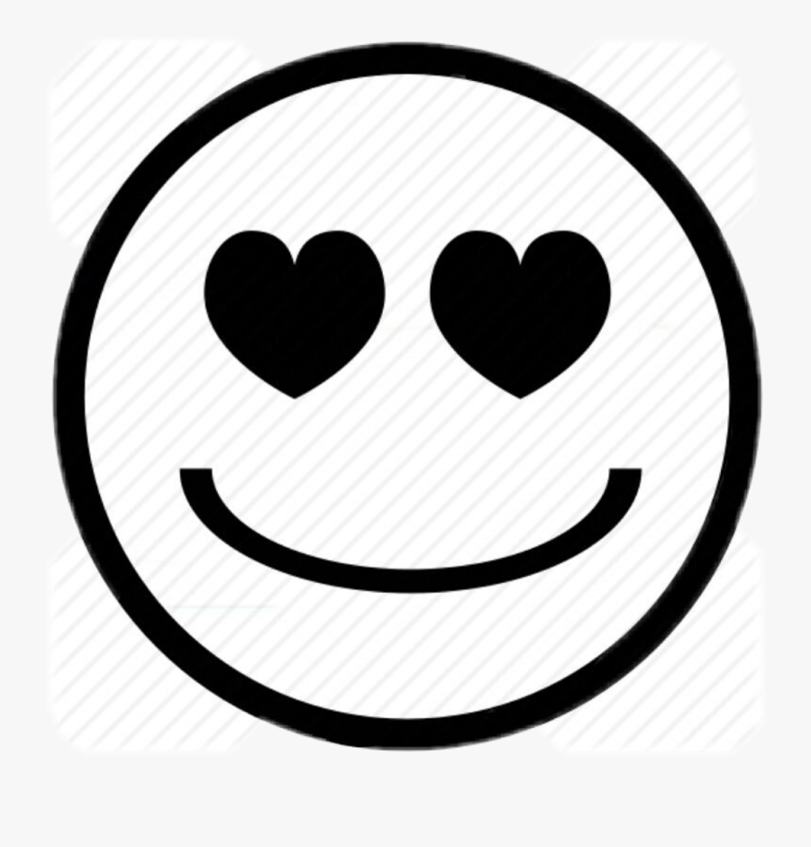Baby Cute Nice Shy Smile Pink Cry Sad Feels Love Luagh - Smiley Hearts Black And White, Transparent Clipart