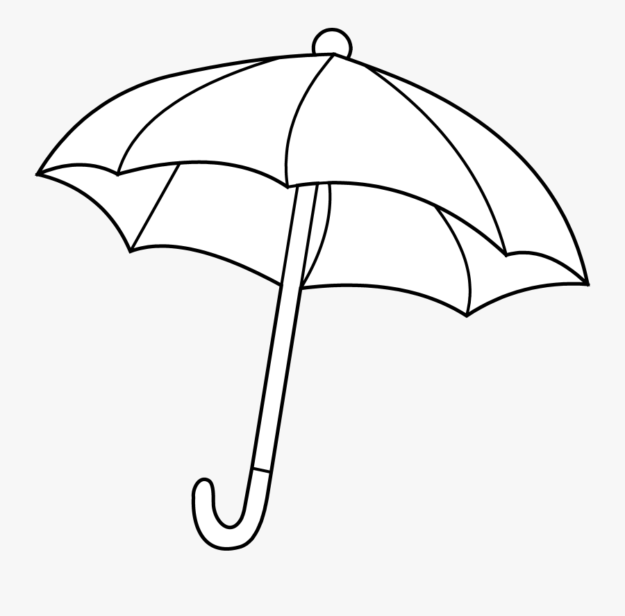 Transparent Umbrella Clipart - Umbrella Clipart Black And White, Transparent Clipart