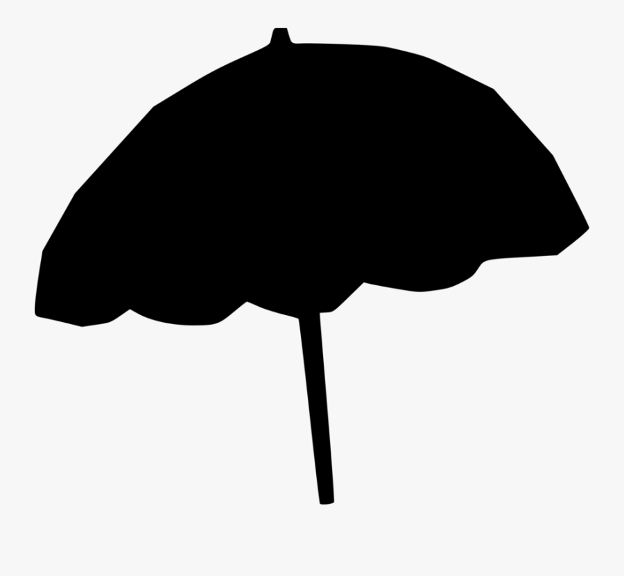 Umbrella Silhouette Cartoon Clip Art - Umbrella, Transparent Clipart
