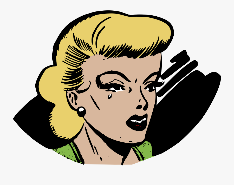 Clipart - Pop Art Lady Png, Transparent Clipart