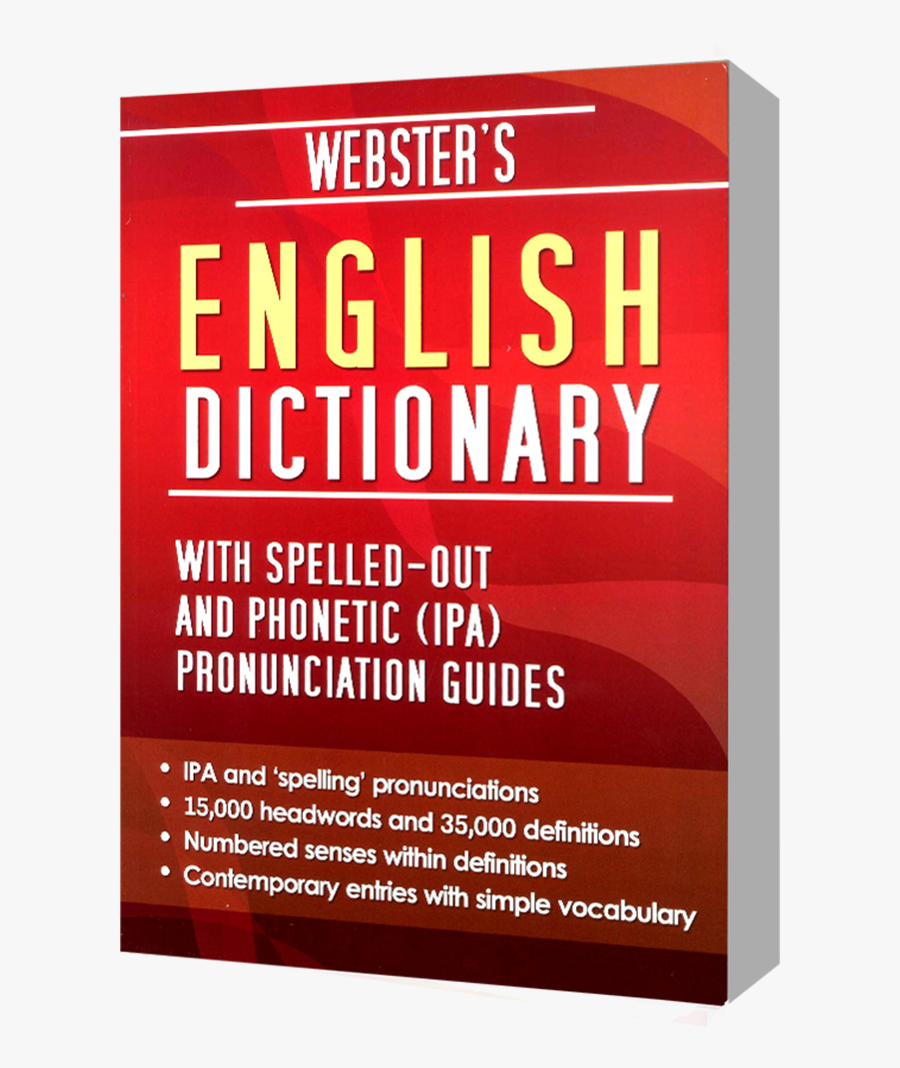 Clipart Black And White Library Dictionary Clipart - Webster Dictionary With Phonetic Spelling, Transparent Clipart