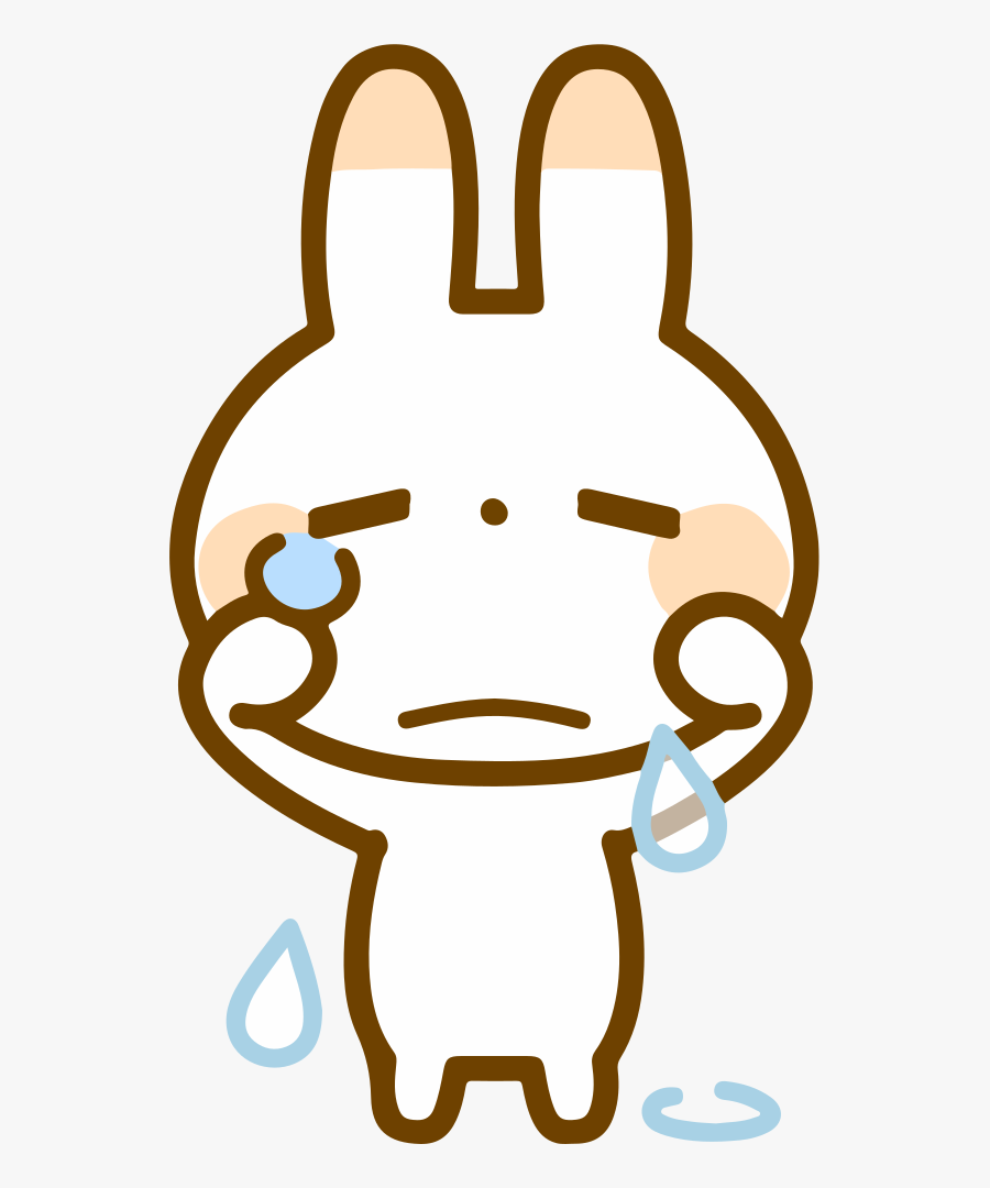 Crying Rabbit - Crying Rabbit Clipart, Transparent Clipart