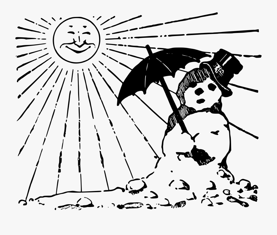 Snowman With Umbrella Picture Royalty Free Download - Worksheet K Ps3 1, Transparent Clipart