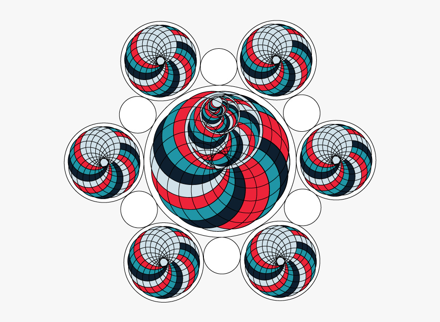 Feathers Clipart Geometric - Circle, Transparent Clipart