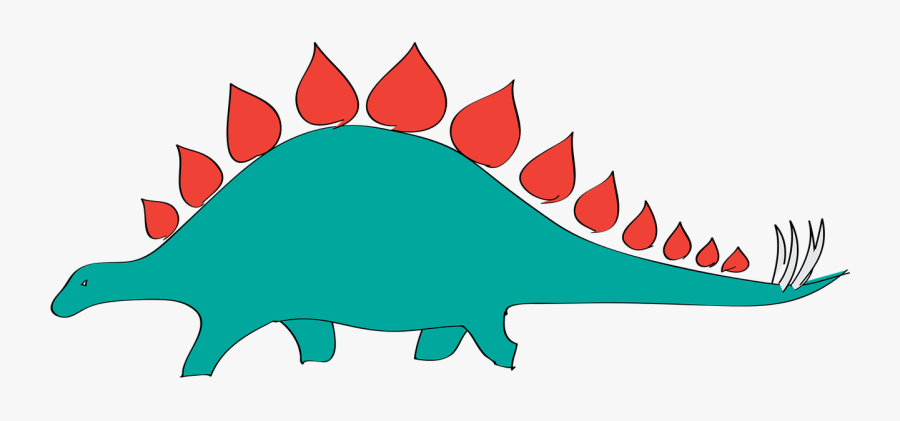 Stars Cliparts 21, - Stegosaurus Cartoon, Transparent Clipart