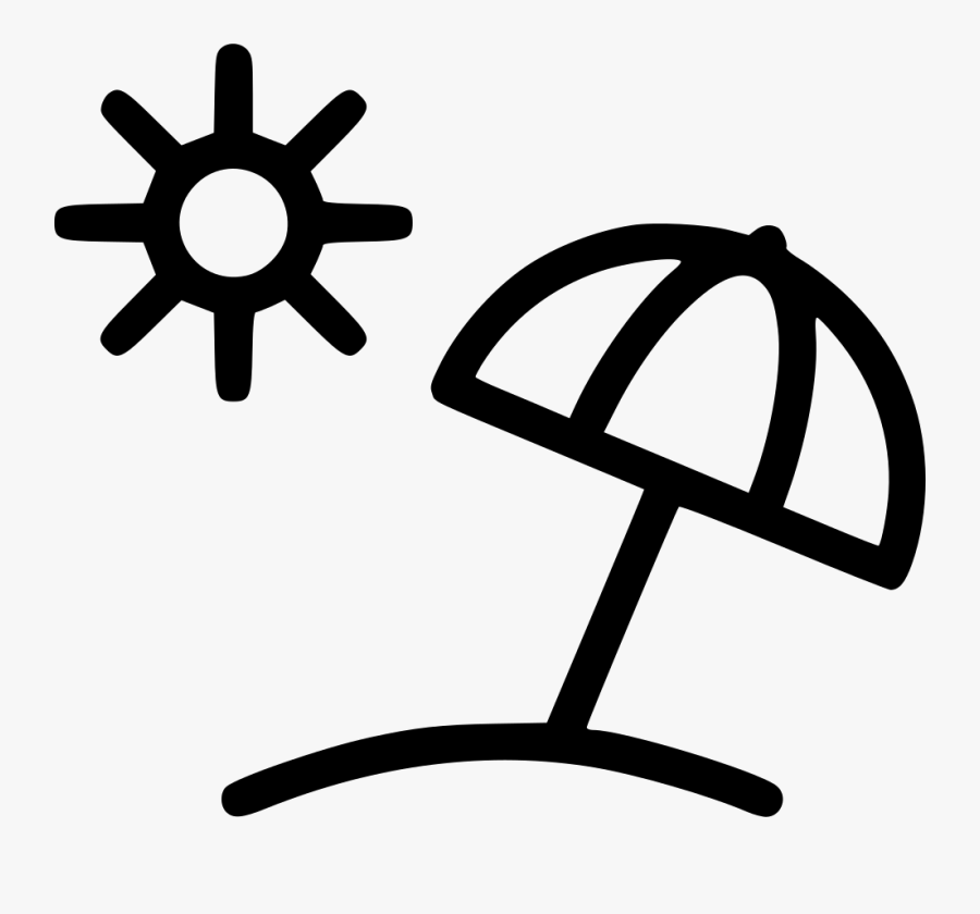 Umbrella Sun Beach Summer Svg Png Icon Free Download - Beach Icon Png Free, Transparent Clipart