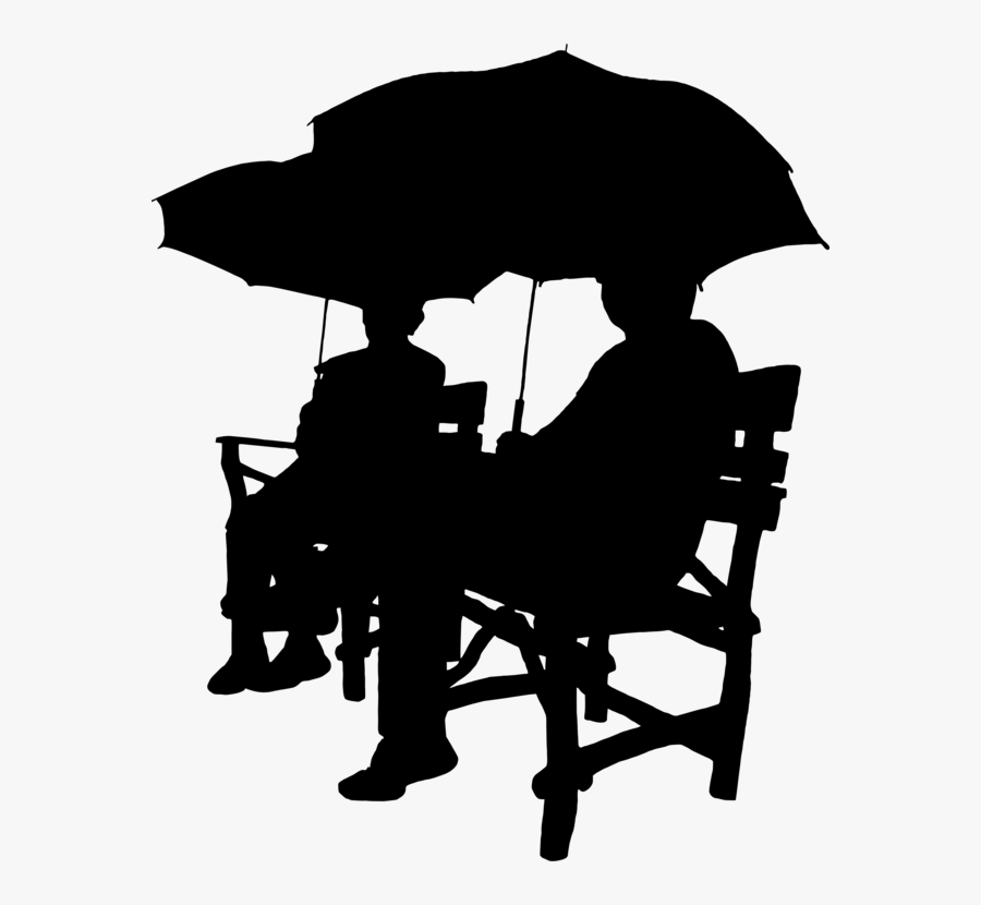 Silhouette,monochrome Photography,monochrome - Vektor Orang Duduk, Transparent Clipart