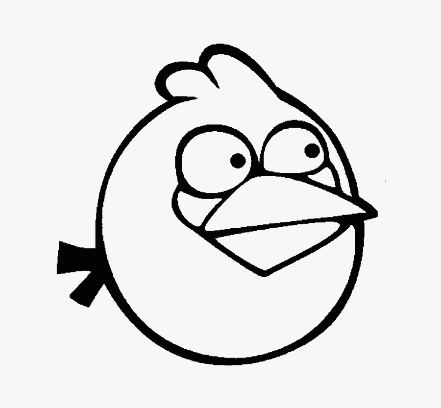 Blackbird Angry Birds Space Coloring Pages, Transparent Clipart