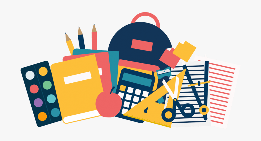School Supply - School Materials Clip Art, Transparent Clipart