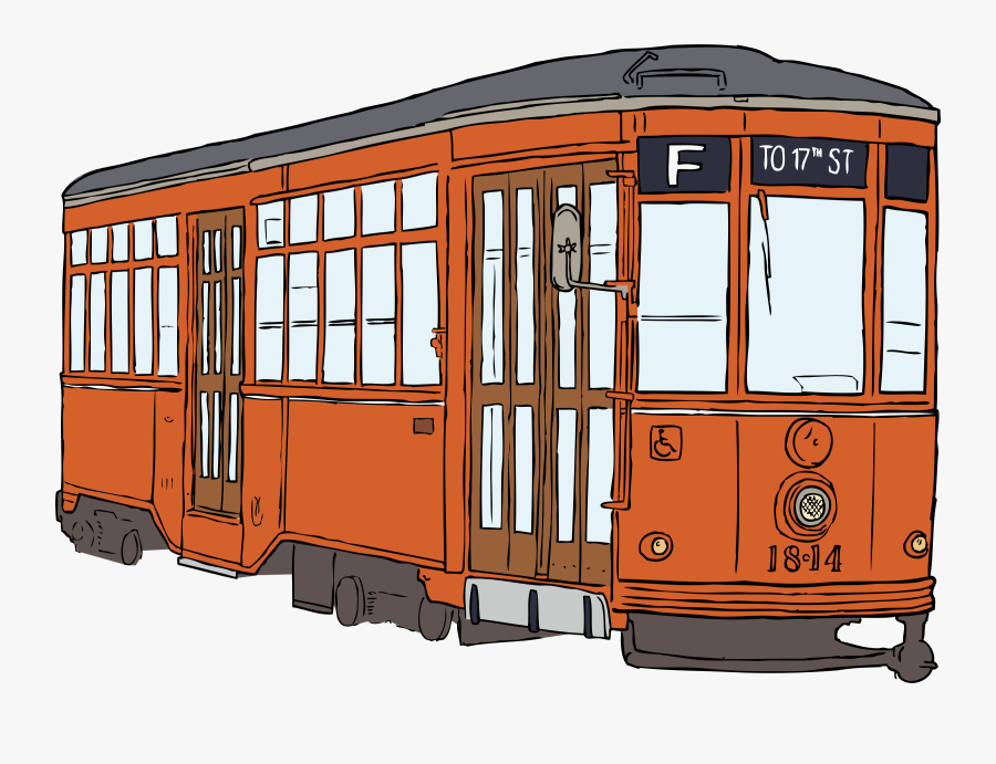 Clipart - - Streetcar Png, Transparent Clipart