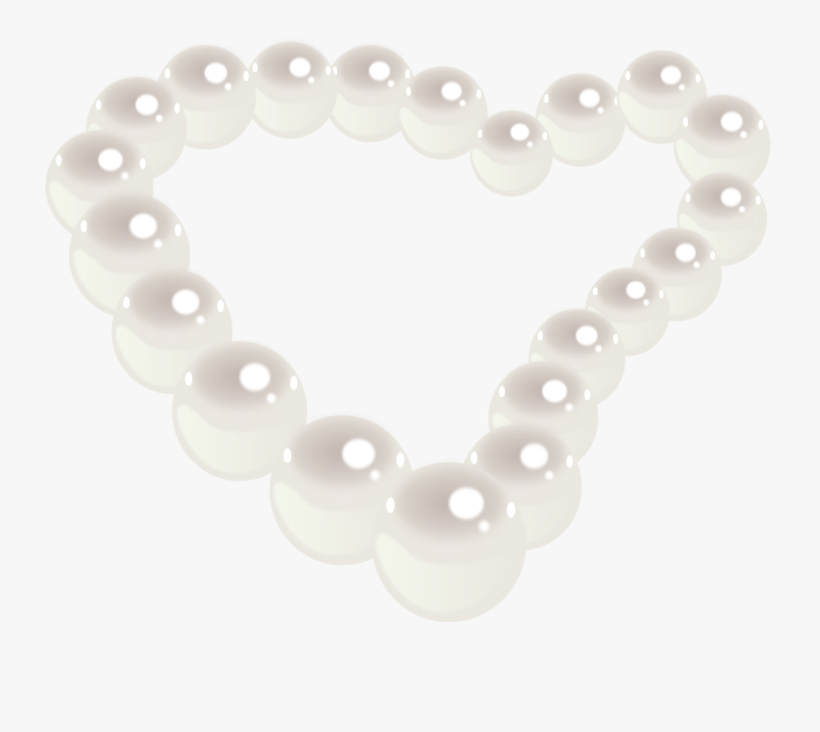 Pearl Heart Clipart, Vector Clip Art Online, Royalty - Pearl Clip Art, Transparent Clipart