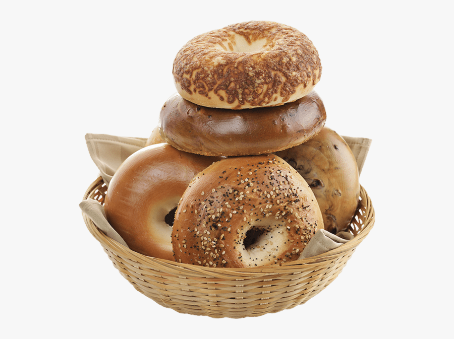 Bagels In Basket - Bagels Transparent Background, Transparent Clipart
