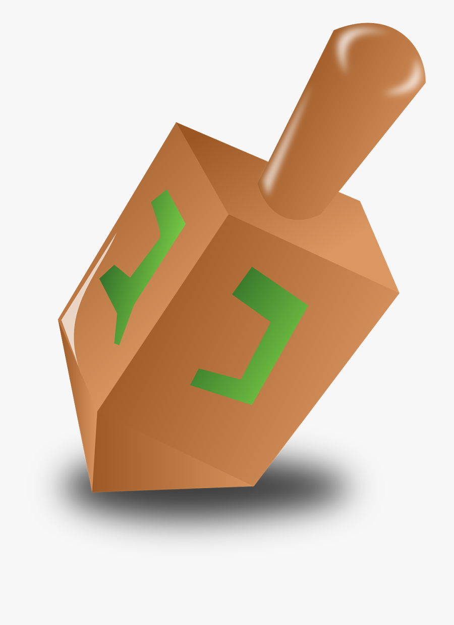 Hanukkah, Holiday, Judaism, Religion, Wood - Dreidel Hanukkah Clip Art, Transparent Clipart