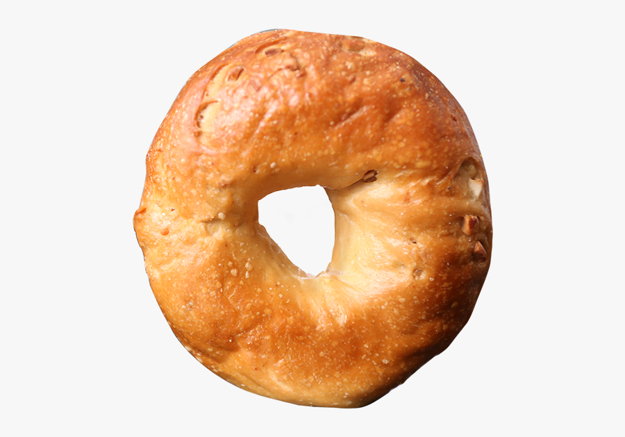 Apple Nut Bagel - Bagel, Transparent Clipart