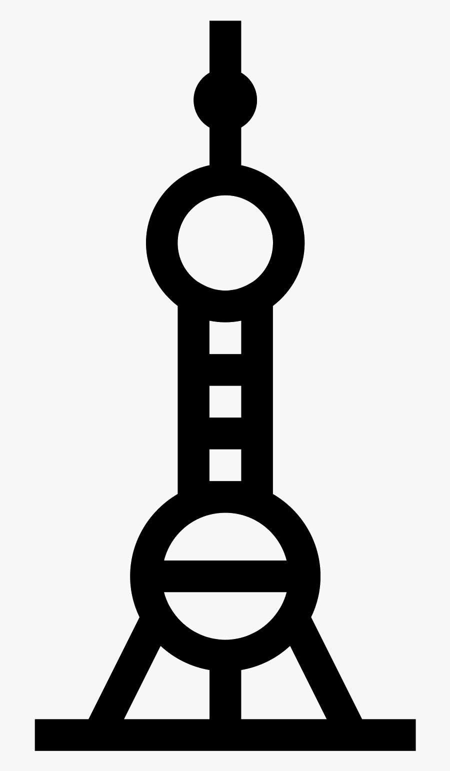 Shanghai Pearl Tower Icon - Shanghai Tower Icon, Transparent Clipart