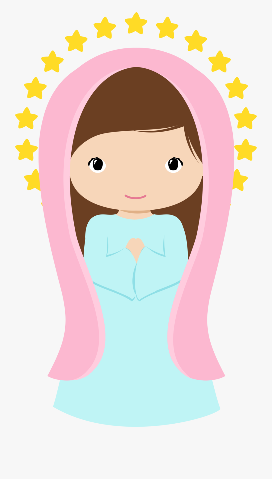 Holy Family Clipart - Virgen Maria Dibujo Animado, Transparent Clipart