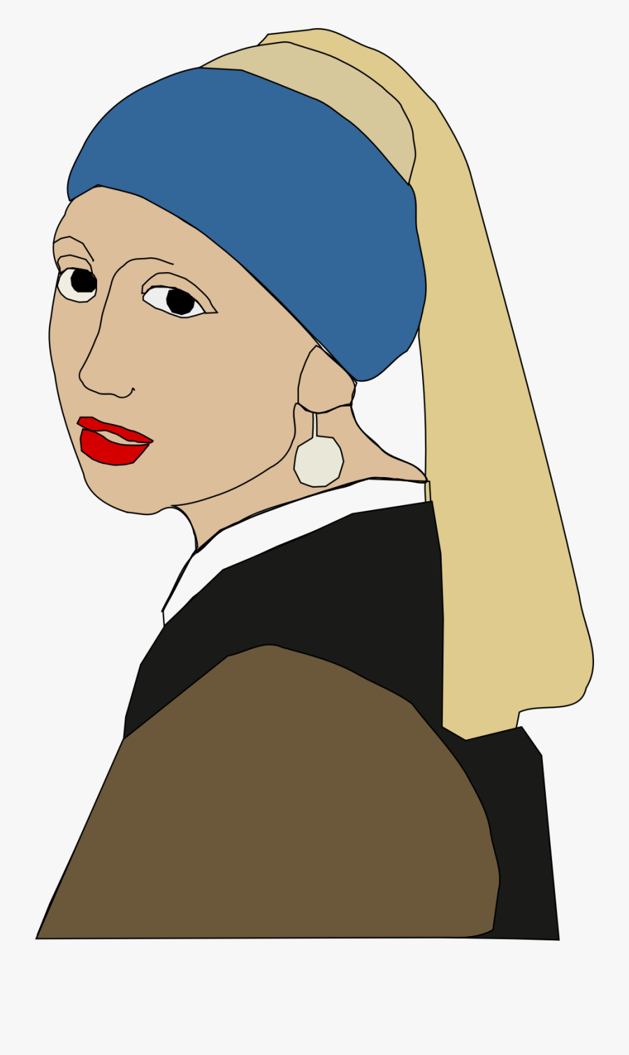 Girl With A Pearl Earring, Transparent Clipart