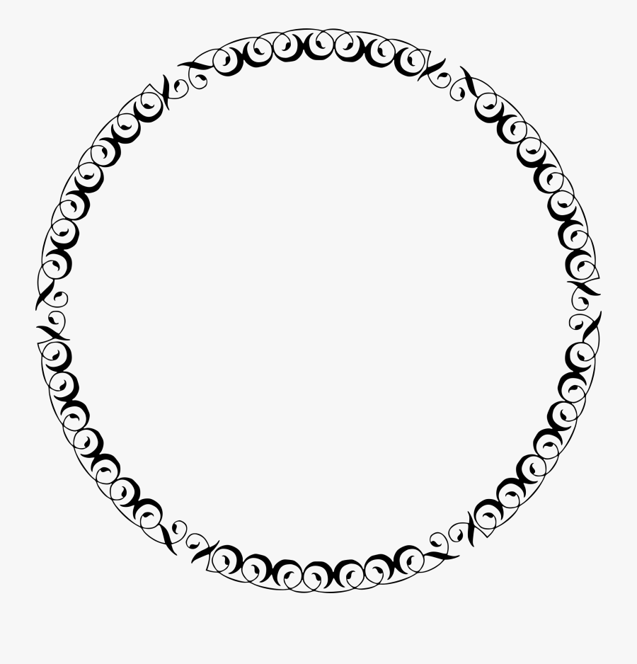 Pearl Clipart Vintage - Filigree Circle Border Png, Transparent Clipart