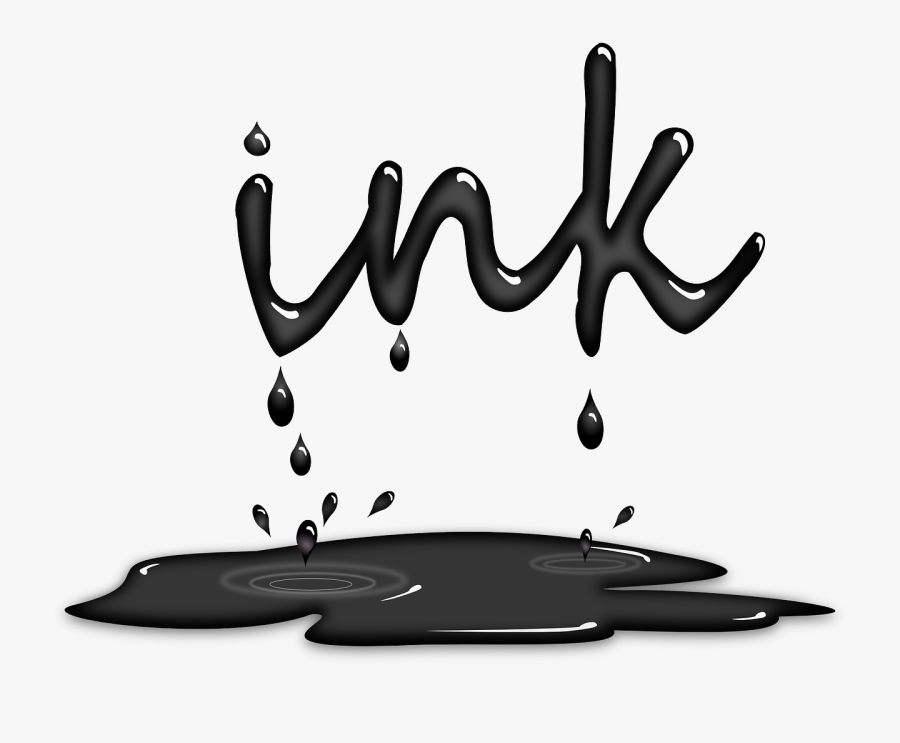 Ink Clipart Puddle - Paint Dripping Into Puddle, Transparent Clipart
