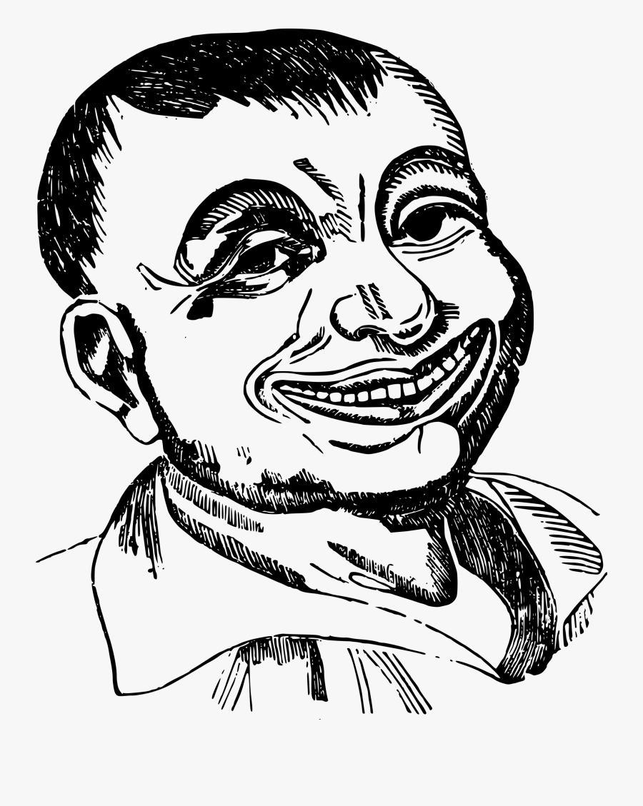 Bagel Drawing Happy - Creepy Face Clip Art, Transparent Clipart