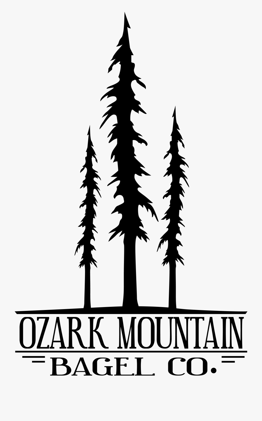Ozark Mountain Bagel Logo, Transparent Clipart
