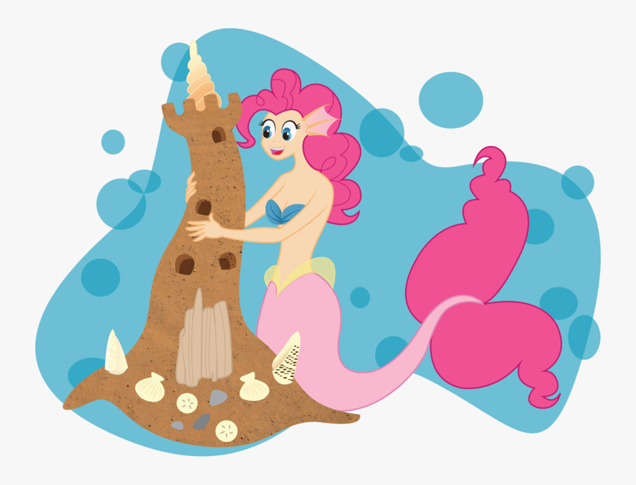 Sandcastle Clipart Underwater - Cartoon, Transparent Clipart