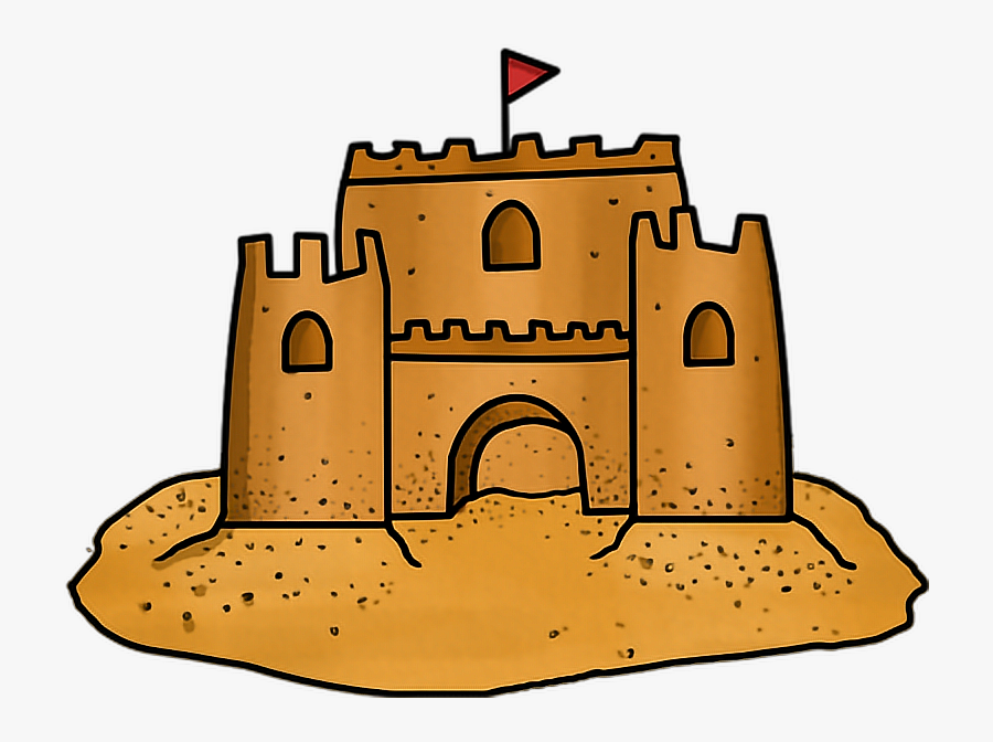 Transparent Cute Sand Castle Clipart - Sand Castle Clipart Png, Transparent Clipart