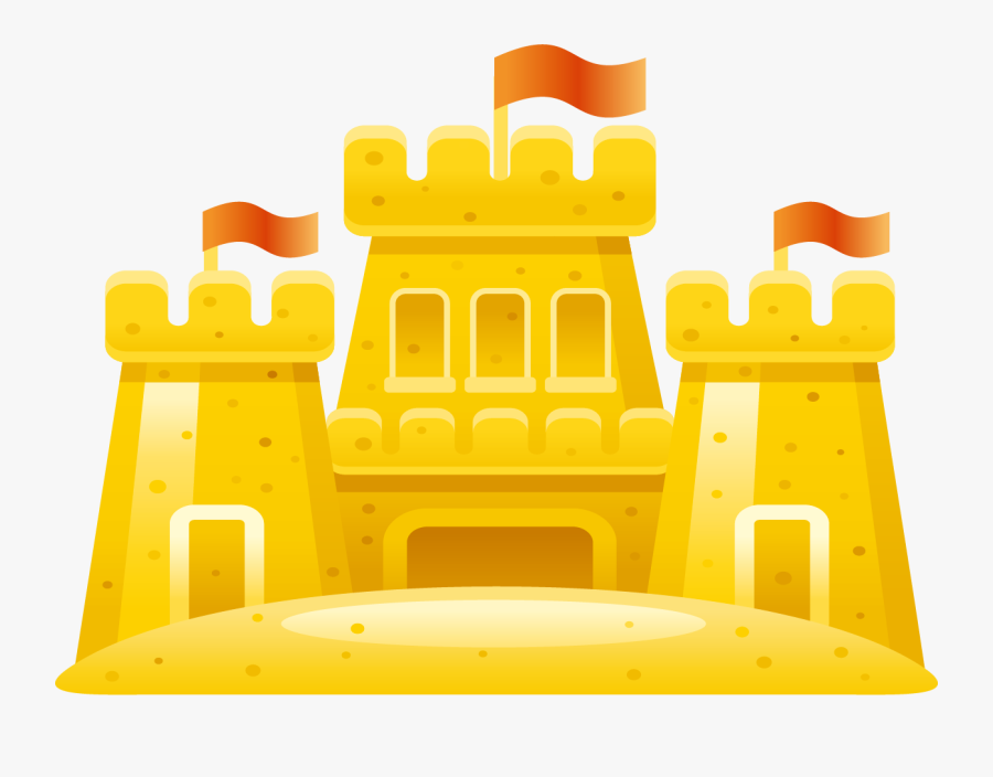 Castle Drawing - Castillo De Arena Dibujo Png, Transparent Clipart